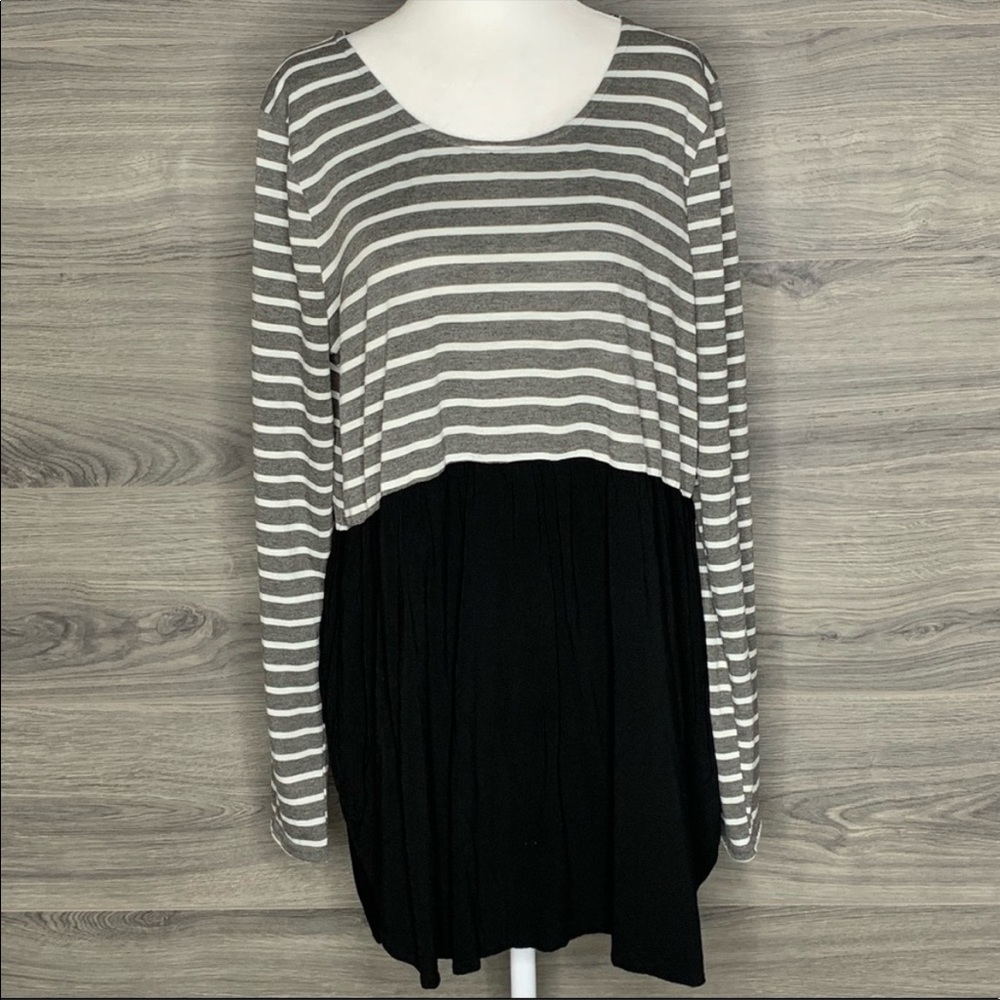 Umgee Striped Babydoll Tunic